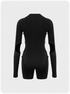 Kollyy Edgy Black Cut Out Top Jumpsuit -Tops Sales 002e6cf16a53a1ff43b8432fea26010f