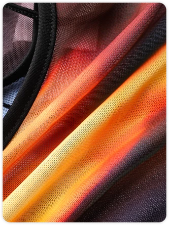 Kollyy Multicolor Halter Patchwork Backless Top Bodysuit 5 Kollyy Multicolor Halter Patchwork Backless Top Bodysuit - Image 5