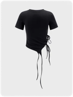 Kollyy Casual Black Top T-Shirt 15 Kollyy Casual Black Top T-Shirt -Tops Sales 020e32dc171633c367edfe984f5f8955