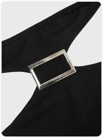 Kollyy Casual Black Top Tank Top & Cami 2 Kollyy Casual Black Top Tank Top & Cami - Image 2