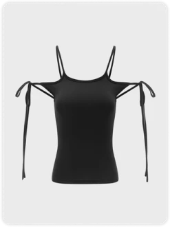 Kollyy Black Top Tank Top & Cami