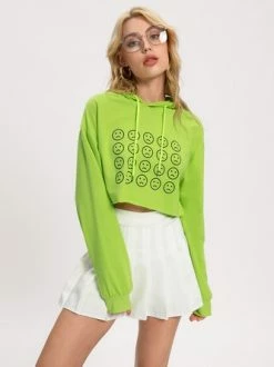 Kollyy Sweet Green Top Hoodie & Sweatshirt