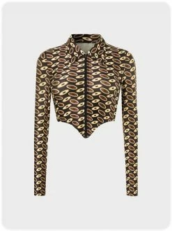 Kollyy Brown Top T-Shirt