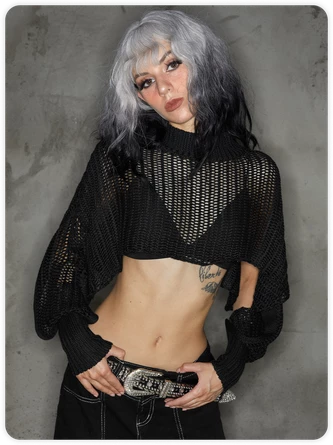 Kollyy Casual Black Cut Out Perkins Collar Top Sweater 1 Kollyy Casual Black Cut Out Perkins Collar Top Sweater