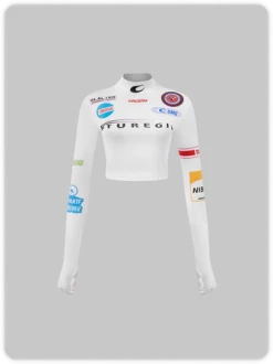 Kollyy Street White Letter Top T-Shirt