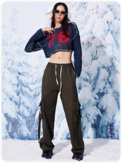 Kollyy Street Deep Blue Cut Out Top Sweater -Tops Sales 0702869a749750d114f3a8d30bd707e0