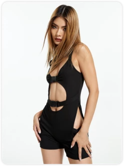 Kollyy Edgy Black Buckle Cut Out Cyberpunk Top Jumpsuit 11 Kollyy Edgy Black Buckle Cut Out Cyberpunk Top Jumpsuit -Tops Sales 071f3fbbdaeec05450767a0bd36b6c95