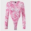 Kollyy Casual Pink Top Bodysuit