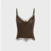 Kollyy Brown Top Tank Top & Cami