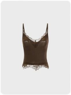 Kollyy Brown Top Tank Top & Cami