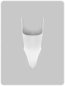 Kollyy White Top Bodysuit -Tops Sales 09b3cc3cb446b881e786ef13f1041a83