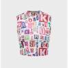 Kollyy Y2K White Letter Basic Top Tank Top & Cami