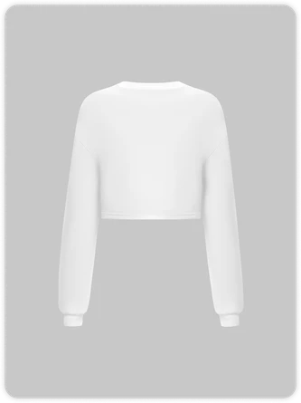 Kollyy Street White Body Print Top Hoodie & Sweatshirt 4 Kollyy Street White Body Print Top Hoodie & Sweatshirt - Image 4