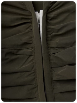 Kollyy Y2k Army Green Color Block Wrinkled Top T-Shirt -Tops Sales 0b77e8d1ec54ea89d66c62580501b870