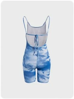 Kollyy Street Blue Spaghetti Strap Tie Dye Top Jumpsuit -Tops Sales 0e6fd0f0c608df84bd4e53d12afd570f