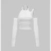 Kollyy Fashion White Top Women Top
