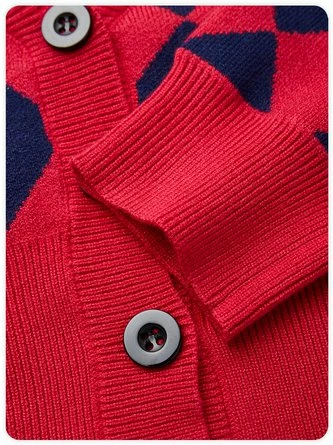 Kollyy Casual Red-Blue Top Sweater 4 Kollyy Casual Red-Blue Top Sweater - Image 4