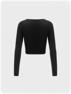 Kollyy Street Black Punk Long Sleeve Top T-Shirt -Tops Sales 124d07335f581303556129a1d5200c0b