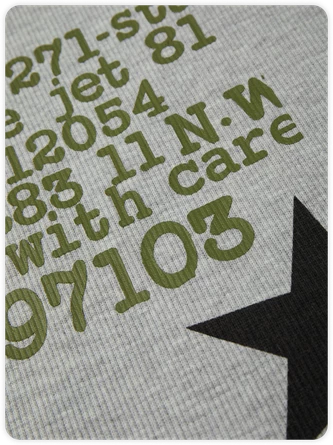 Kollyy Street Gray Letter Star Top T-Shirt 2 Kollyy Street Gray Letter Star Top T-Shirt - Image 2