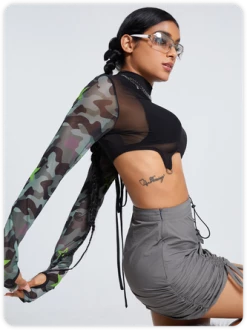 Kollyy Street Black Camo Backless Top Women Top -Tops Sales 13a804be2a33b223c5279e5ba71389c1