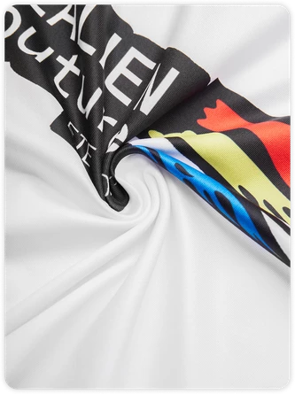 Kollyy Street White Letter Top T-Shirt 3 Kollyy Street White Letter Top T-Shirt - Image 3