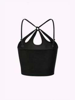 Kollyy Black Top Tank Top & Cami -Tops Sales 151f47a962126412d43744b27b003414