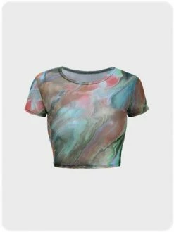 Kollyy Casual Green Top T-Shirt