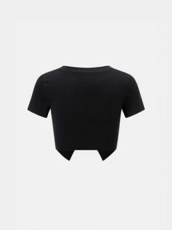 Kollyy Fashion Black Butterfly V-Neck Top T-Shirt -Tops Sales 1612b73a76a76da3b19326e5a6249d0a