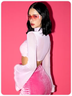 Kollyy Y2k Pink Patchwork Sherpa Mesh Top Women Top -Tops Sales 19ef4bd88da0a27f6054ec0080f785f1