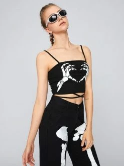 Kollyy Punk Black Top Tank Top & Cami 17 Kollyy Punk Black Top Tank Top & Cami -Tops Sales 1bd293fa478fe7e58f03197f02b9c37a