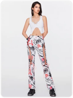 Kollyy Street White Split Metal Top Tank Top & Cami -Tops Sales 1c4475c4fb22fed9fc083fdbf5bedd6b