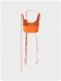 Kollyy Edgy Red Lace-Up Design Asymmetrical Design Top Tank Top & Cami -Tops Sales 1cb60047eb1415010e97dafe302fc283