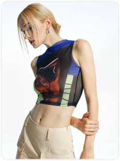 Kollyy Simple Blue Top Tank Top & Cami