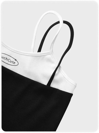 Kollyy Edgy Black Tiered Design Asymmetrical Design Cyberpunk Top Tank Top & Cami 2 Kollyy Edgy Black Tiered Design Asymmetrical Design Cyberpunk Top Tank Top & Cami - Image 2