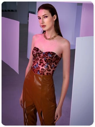 Kollyy Vintage Brown Top Tank Top & Cami 2 Kollyy Vintage Brown Top Tank Top & Cami - Image 2