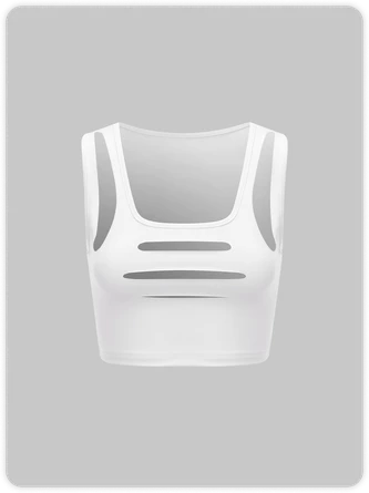 Kollyy Edgy White Cut Out Top Tank Top & Cami 1 Kollyy Edgy White Cut Out Top Tank Top & Cami