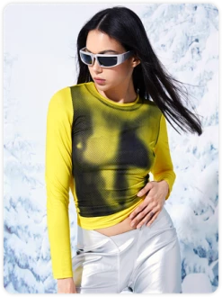 Kollyy Edgy Yellow Body Print Top T-Shirt 12 Kollyy Edgy Yellow Body Print Top T-Shirt -Tops Sales 2365c8fa458b21e031ae1f3bb2ee13ea