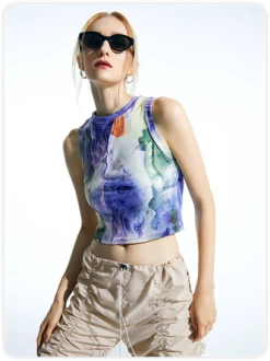 Kollyy Purple Top Tank Top & Cami