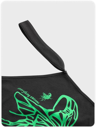 Kollyy Vintage Black Top Tank Top & Cami 2 Kollyy Vintage Black Top Tank Top & Cami - Image 2