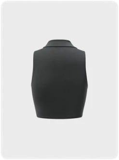 Kollyy Edgy Gray Cut Out Top Tank Top & Cami -Tops Sales 2454bef5156085bb069db4b7271562e8