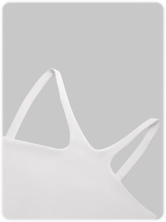 Kollyy Street White Asymmetrical Design Top Tank Top & Cami 2 Kollyy Street White Asymmetrical Design Top Tank Top & Cami - Image 2