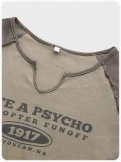 Kollyy Y2K Gray Patchwork Letter Top T-Shirt -Tops Sales 252a4332545df60d1bff637f3ad17c22