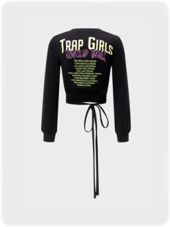 Kollyy Street Black Graphic Lace Up Top T-Shirt 7 Kollyy Street Black Graphic Lace Up Top T-Shirt -Tops Sales 262a49c51c73b65f77ac19178a6c3e3b