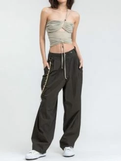 Kollyy Y2K Apricot Lace-Up Design Cut Out Top Tank Top & Cami -Tops Sales 26898efa206951bfa6eea5f2c7b43a47