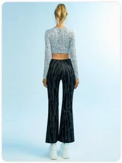 Kollyy Preppy1 Gray Abstract Cut Out Top T-Shirt -Tops Sales 273825ea9c1fdc748e9f559954bea4a8