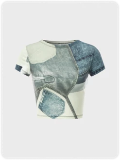 Kollyy Vintage White Top T-Shirt