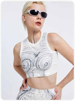 Kollyy Y2K White Body Print Top Tank Top & Cami -Tops Sales 28c306b6ca44a8871c5a13917127ecb7