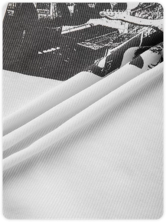 Kollyy Street Black-White Figure Top T-Shirt 3 Kollyy Street Black-White Figure Top T-Shirt - Image 3