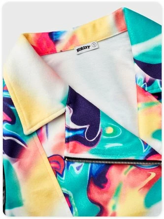 Kollyy Vintage Multicolor Top Outwear 3 Kollyy Vintage Multicolor Top Outwear - Image 3