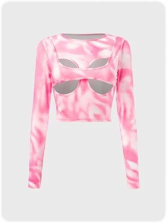 Kollyy Fashion Pink Top T-Shirt 1 Kollyy Fashion Pink Top T-Shirt